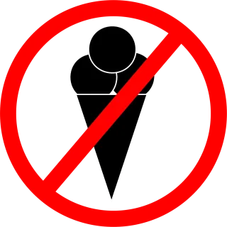 Not bring food No food allowed Prohibition Stickdatei