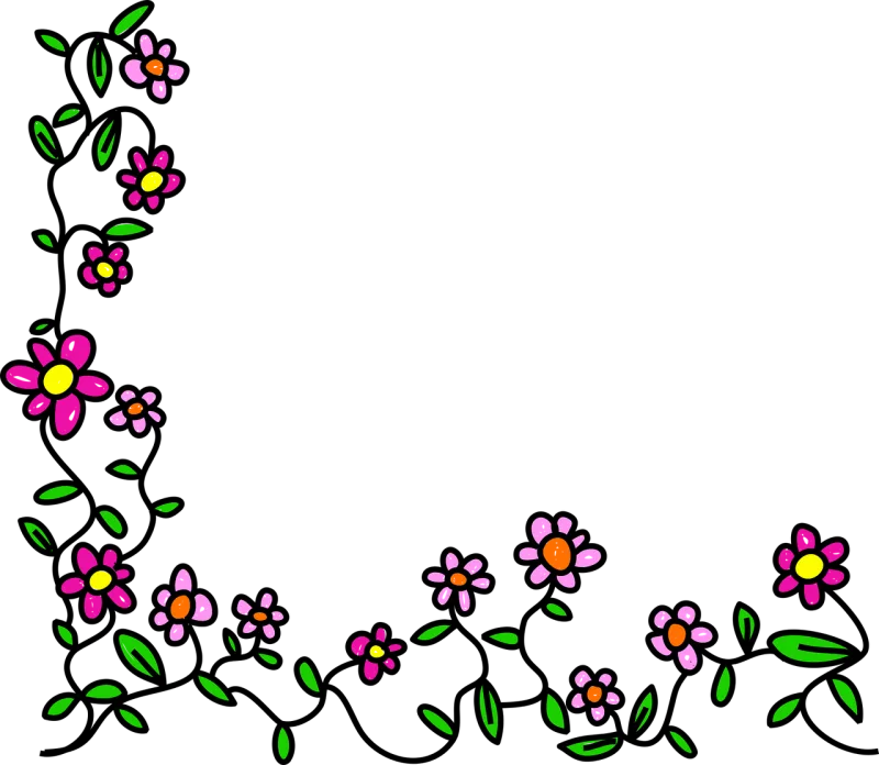 Flowers Doodle Whimsical Stickdatei – Blumen