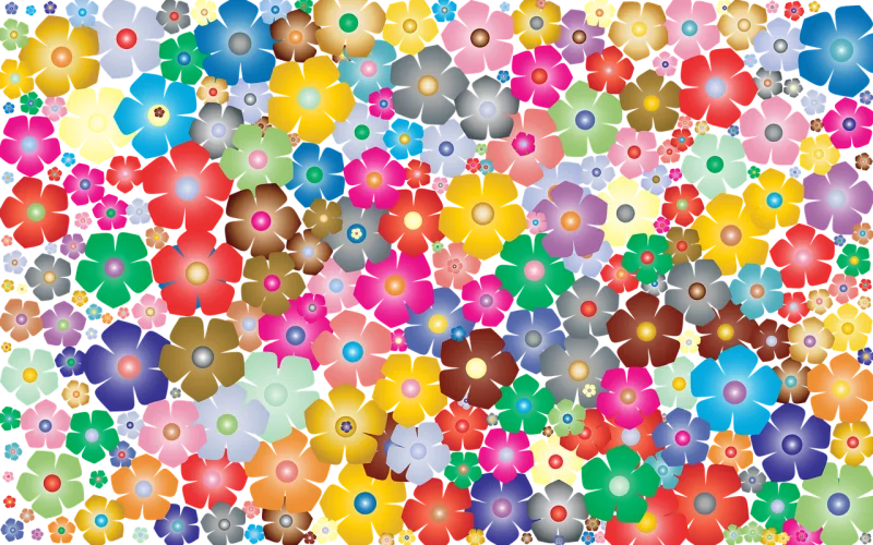 Flower Floral Background Stickdatei – Kinder