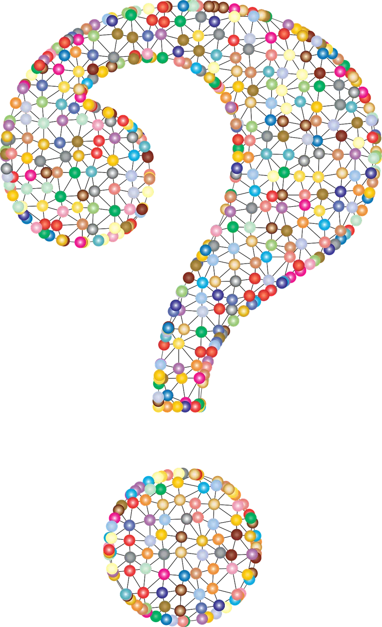 Question mark Abstract Nature Stickdatei – Kinder