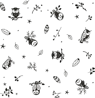 Seamless Model Owl Stickdatei