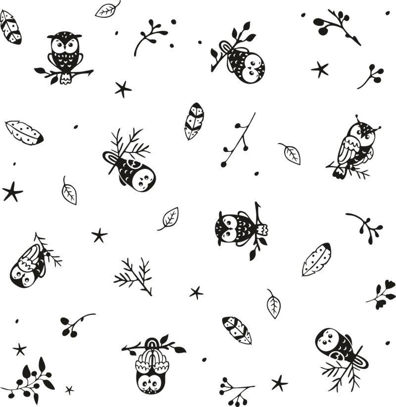 Seamless Model Owl Stickdatei – Tiere