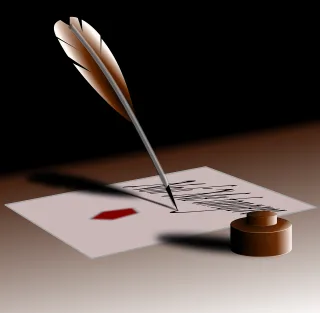 Quill Pen Write Stickdatei