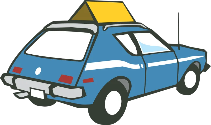 Car Old car Blue Stickdatei – Fahrzeuge