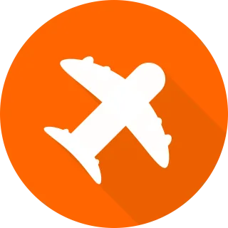 Plane Orange Graphic Stickdatei – Fahrzeuge