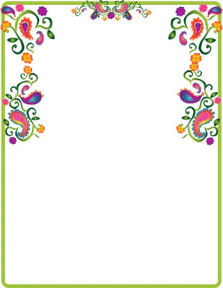 Paisley Flower wallpaper Decoration Stickdatei – Musik