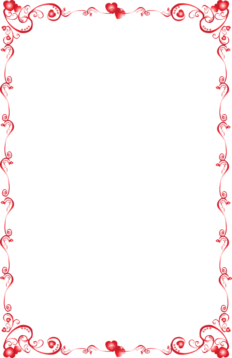Valentine Border Note card Stickdatei – Blumen