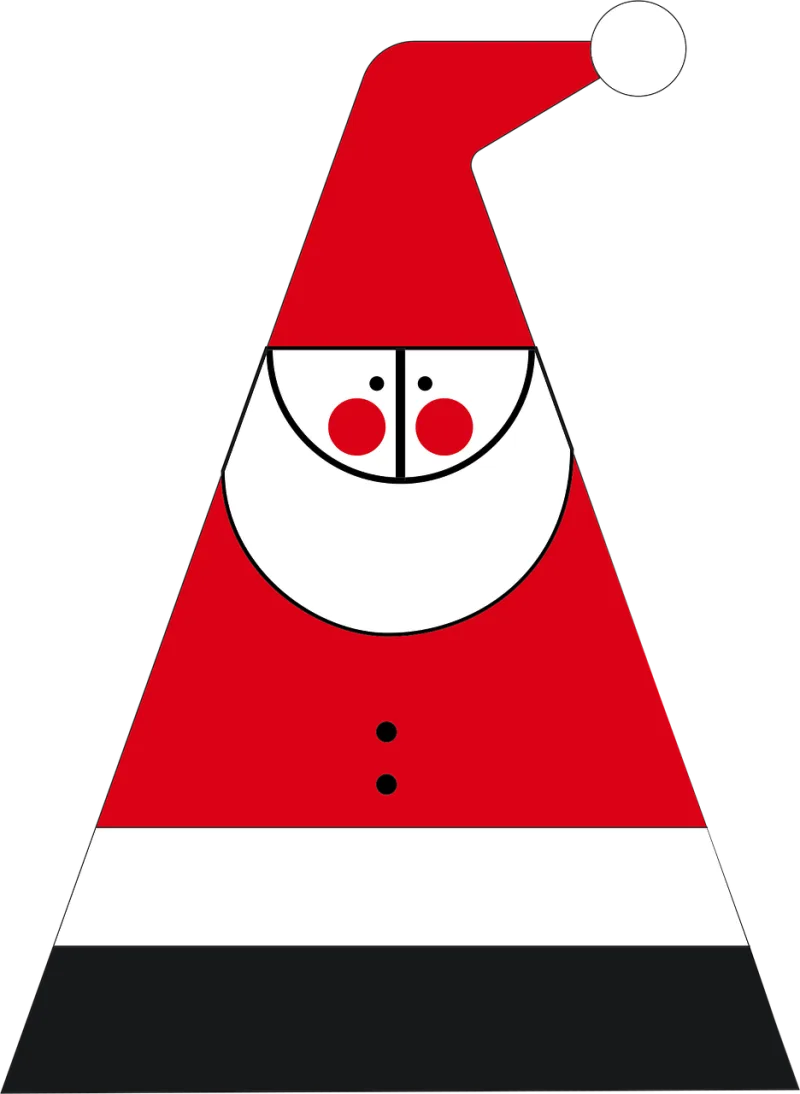 Abstract Santa claus Saint nicholas Stickdatei – Weihnachten