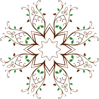 Flourish Nature Vines Stickdatei