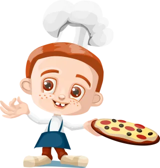 Cook Boy Kid Stickdatei