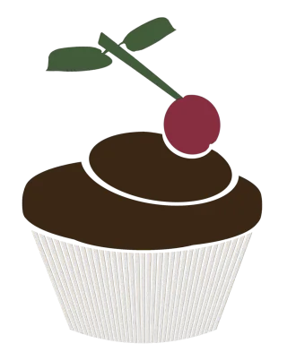Muffin Fruit Cherry Stickdatei