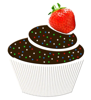 Muffin Fruit Strawberry Stickdatei