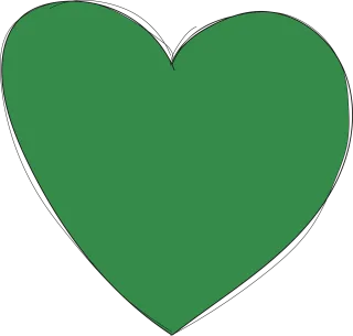 Heart Green Love Stickdatei