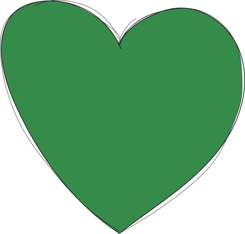 Heart Green Love Stickdatei – Herzen & Liebe