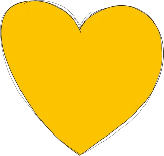 Heart Yellow Love Stickdatei