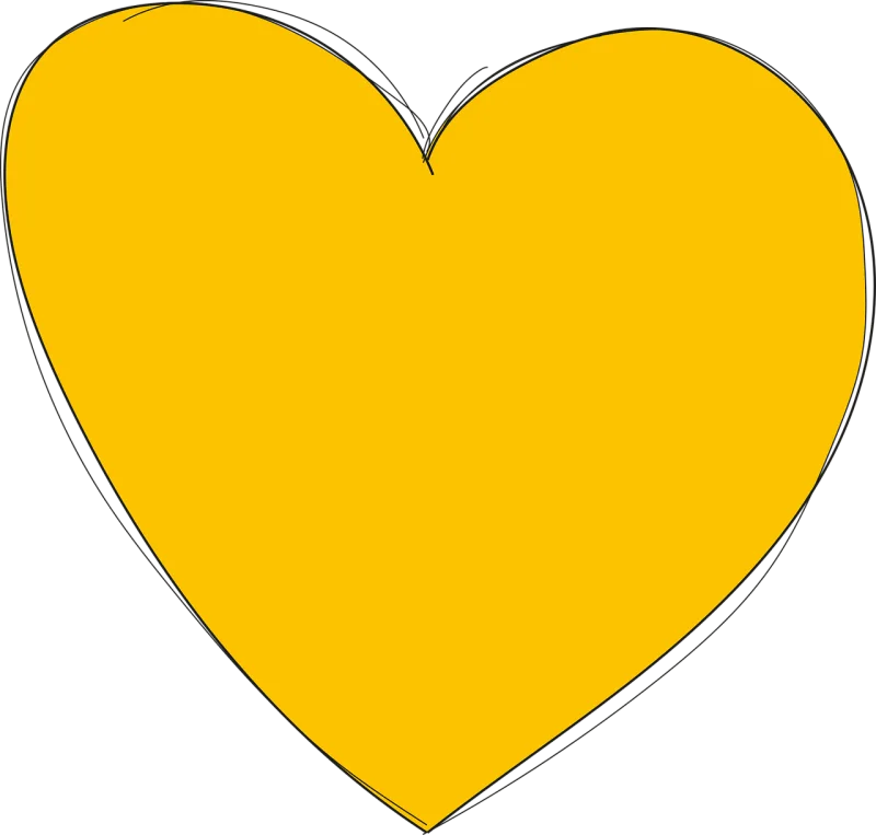 Heart Yellow Love Stickdatei – Herzen & Liebe