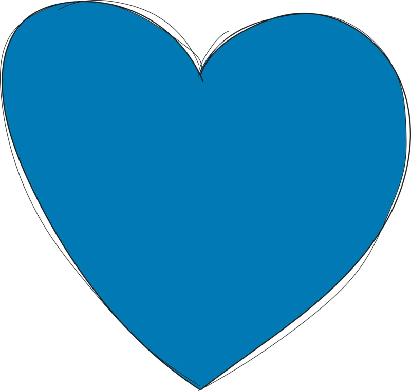Heart Blue Love Stickdatei – Herzen & Liebe