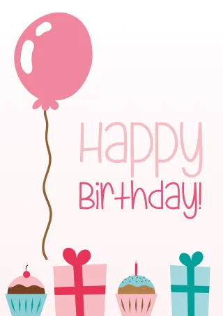 Date of birth Greeting card Balloon Stickdatei