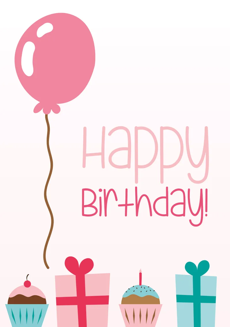 Date of birth Greeting card Balloon Stickdatei – Kinder
