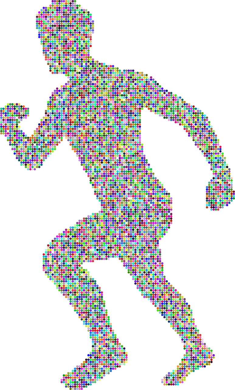 Running Man Male Stickdatei – Sport