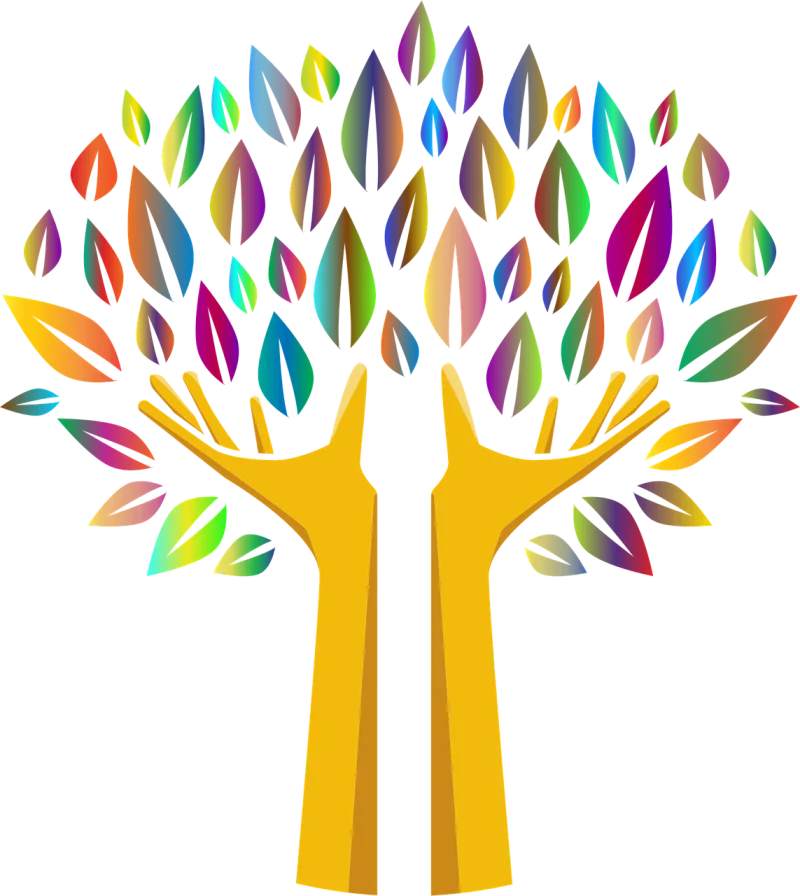 Tree Hands Fingers Stickdatei – Kinder