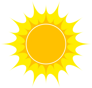 Sun Star Vector Stickdatei