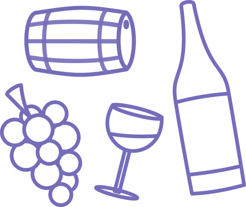 Wine Barrel Glass Stickdatei – Essen & Trinken