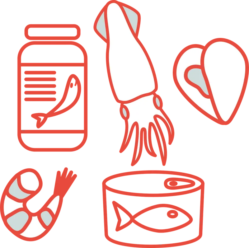 Fish Cod Food Stickdatei – Tiere