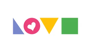 Love Heart Flat design Stickdatei
