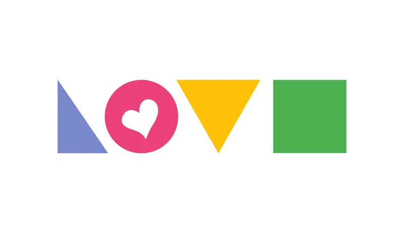 Love Heart Flat design Stickdatei – Weihnachten