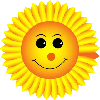 Sunflower Smiley Face Stickdatei