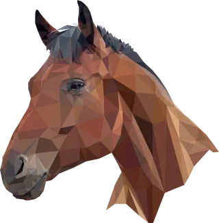 Horse Head Nature Stickdatei