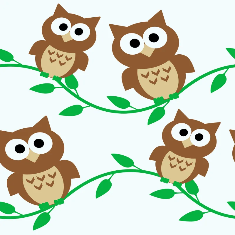 Owl Owls Cartoon Stickdatei – Tiere