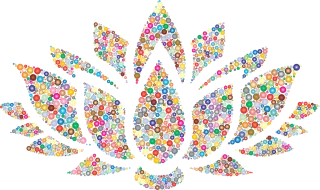 Flower Floral Lotus Stickdatei
