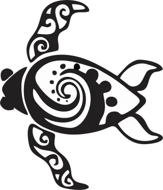 Turtle Sea Swirl Stickdatei