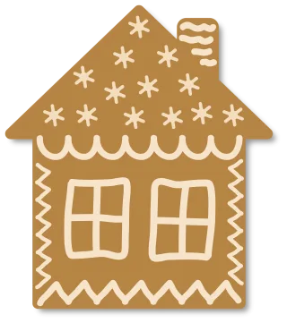 Gingerbread House Christmas Stickdatei