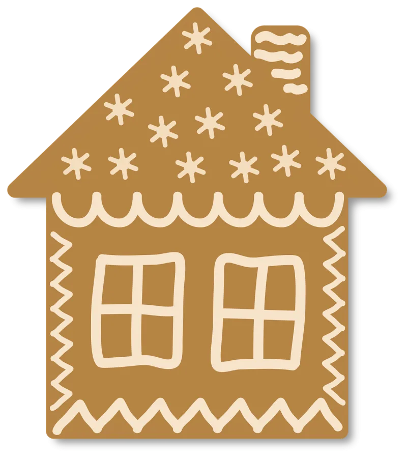 Gingerbread House Christmas Stickdatei – Weihnachten