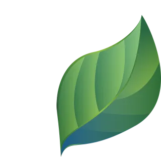Leaf Blue green Stylized Stickdatei