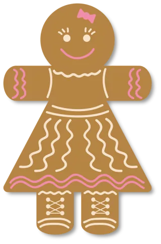 Gingerbread Cake Christmas Stickdatei
