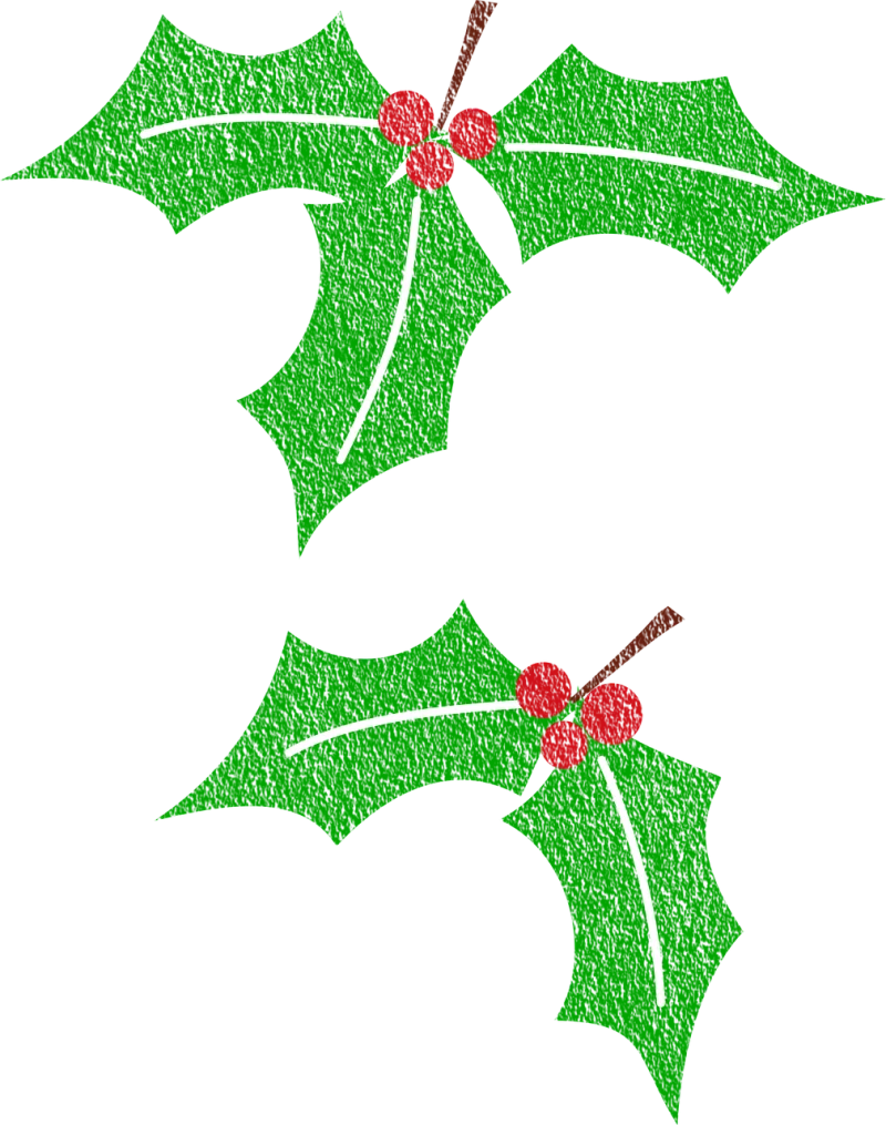 Holly Stencil Christmas Stickdatei – Weihnachten