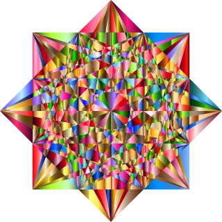 Star Polygon Abstract Stickdatei – Weihnachten