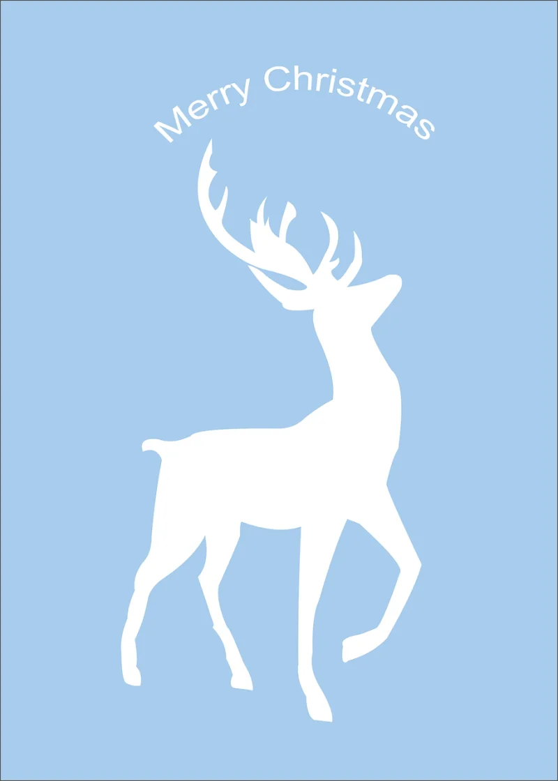 Deer Christmas Happiness Stickdatei – Tiere