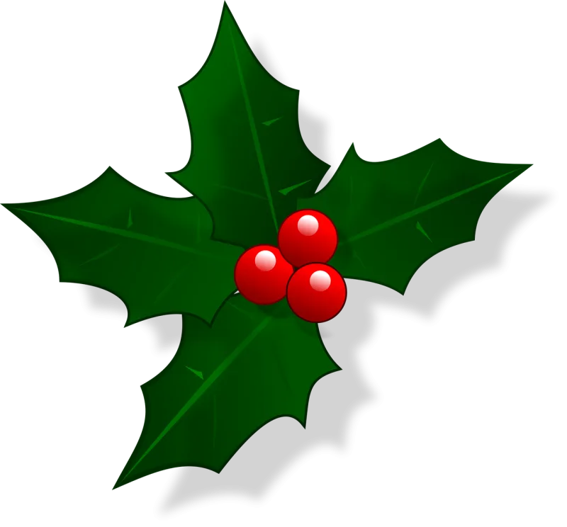 Holly Christmas Decoration Stickdatei – Weihnachten