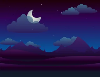Landscape Twilight Light Stickdatei