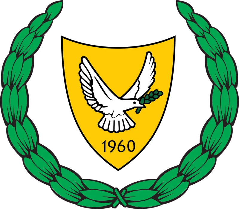 Cyprus Coat of arms Ensign Stickdatei – Weihnachten