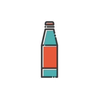 Bottle Icon Silhouette Stickdatei