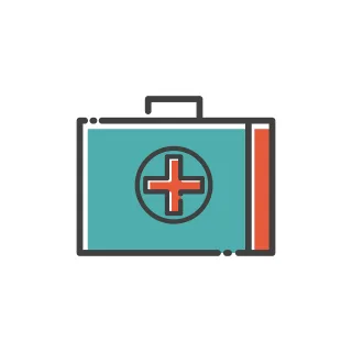 Medical Box Icon Stickdatei