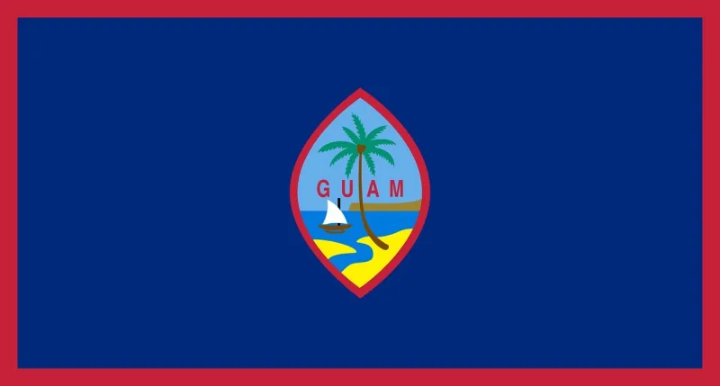 Guam Flag National flag Stickdatei – Fahrzeuge