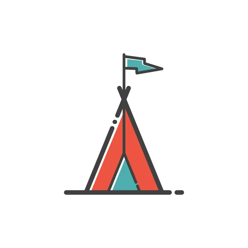 Camp Icon Travel Stickdatei – Natur