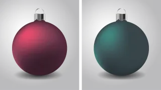 Bullet Christmas tree ball Christmas tree decorations Stickdatei